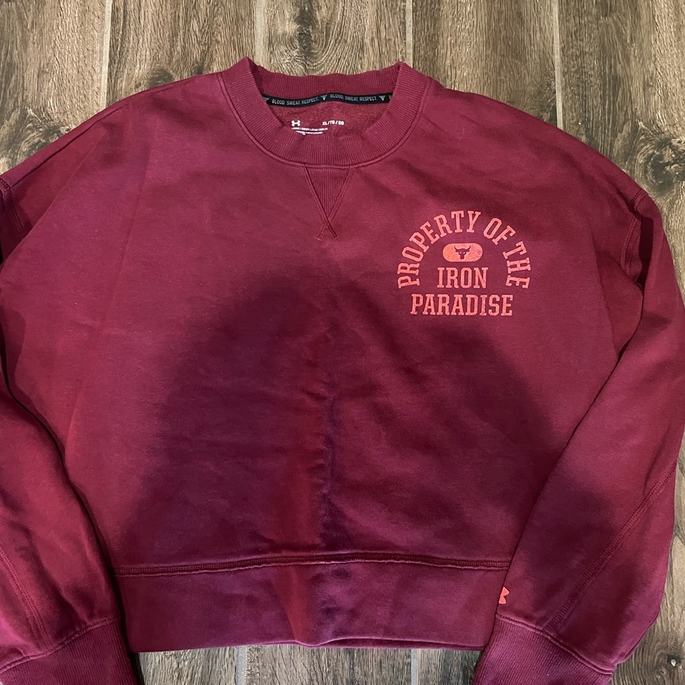 Under Armour Women's Maroon Iron Paradise Sweatshirt